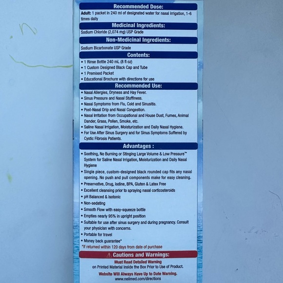 NeilMed | SINUS RINSE® | Natural Sinus Relief Soulagement naturel de la sinusite - Picture 6 of 7